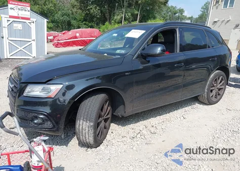 2016 Audi Sq5 3.0T Premium Plus из США, поврежденный, VIN WA1CCAFP9GA130758